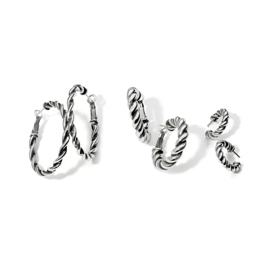 Interlok Twist Small Post Hoop Earrings