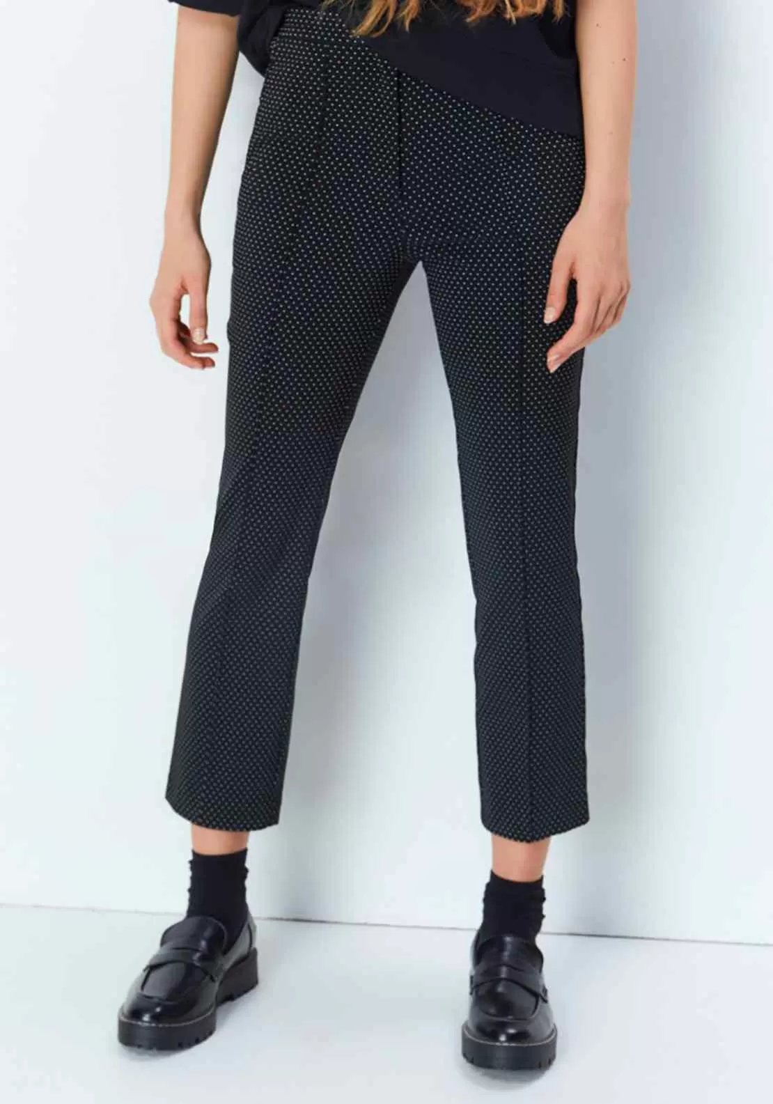 Jacquard Trousers - Black