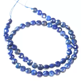 Lapis 6mm Faceted Faceted Coin 15-16 Inch