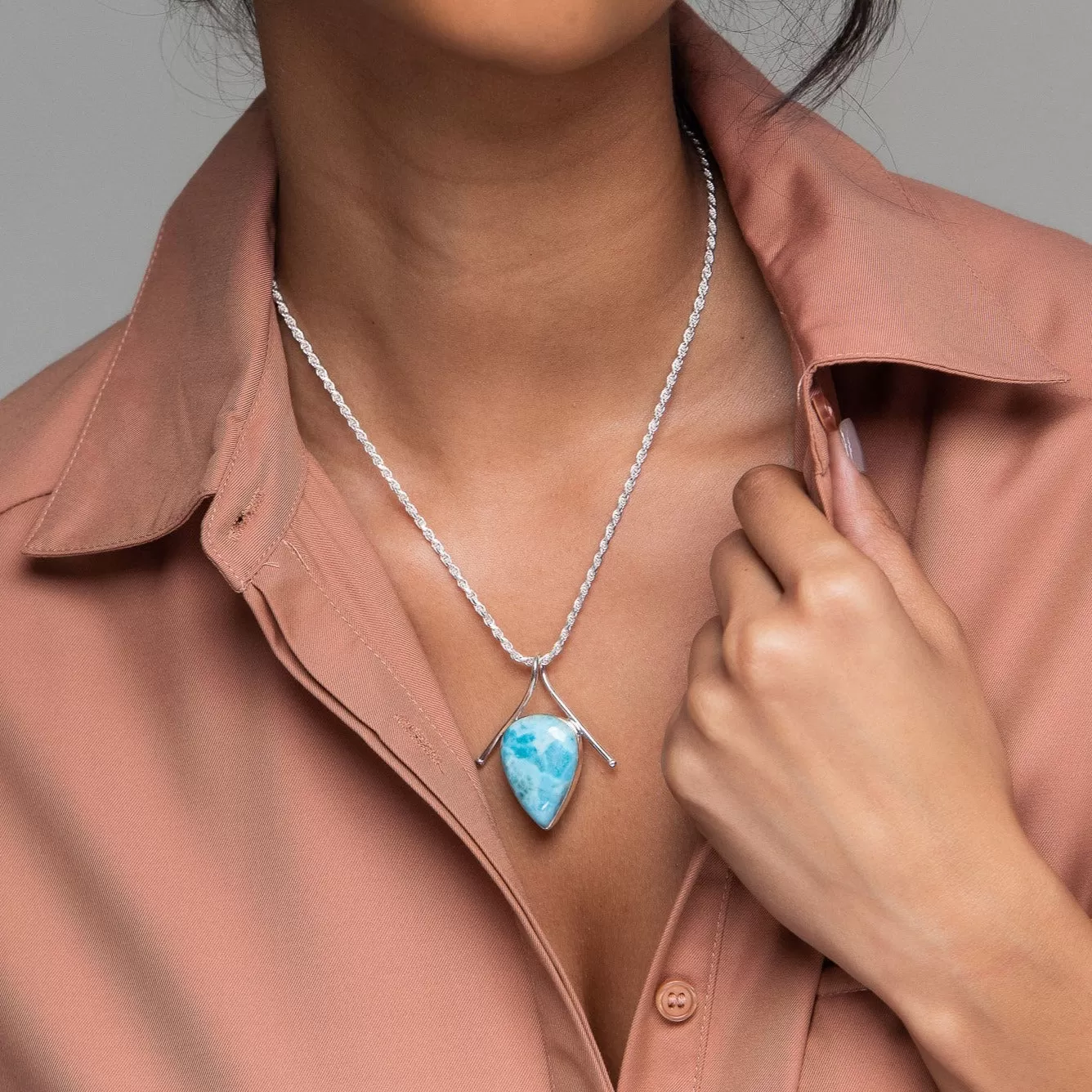 Larimar Pendant Zamira