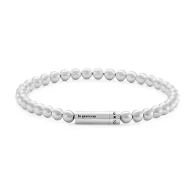 LE GRAMME 25G STERLING SILVER SATIN BEAD BRACELET