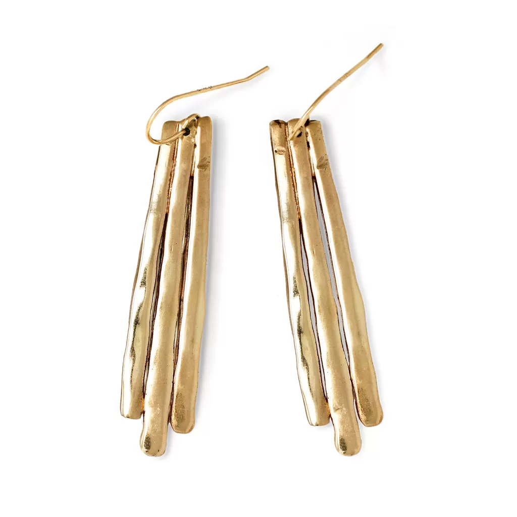 Long Fringe Drop Earrings