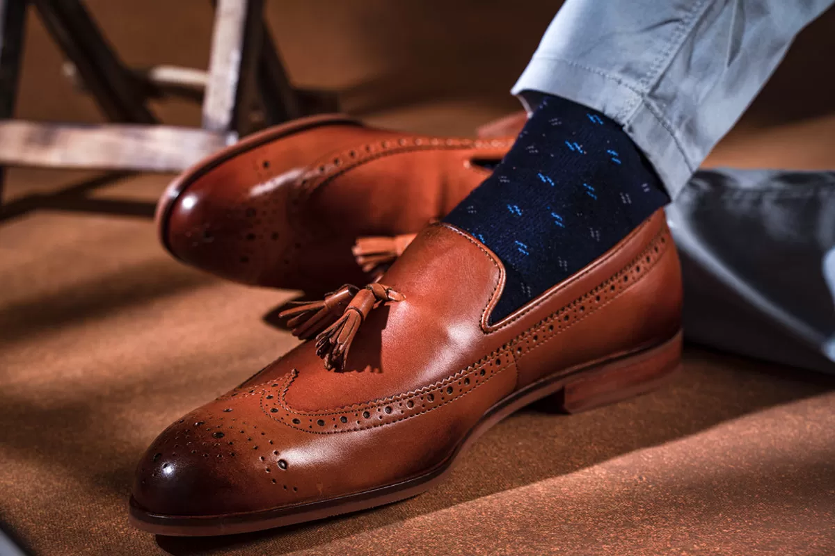 Longwing Brogue Tassel Loafer