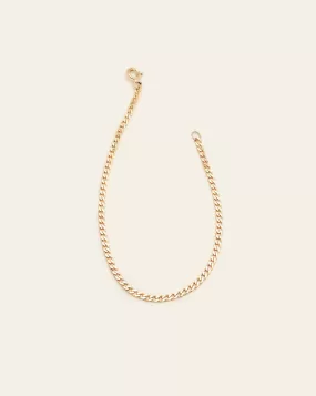 Medium Curb Chain Anklet - 10k Solid Gold