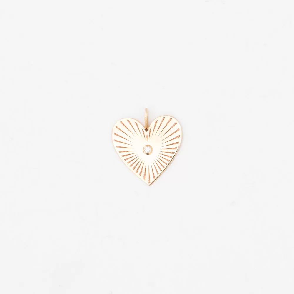 Medium Radiant Heart Charm