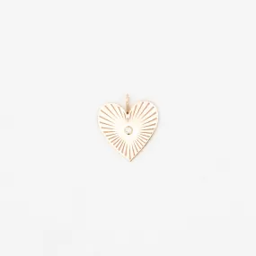 Medium Radiant Heart Charm