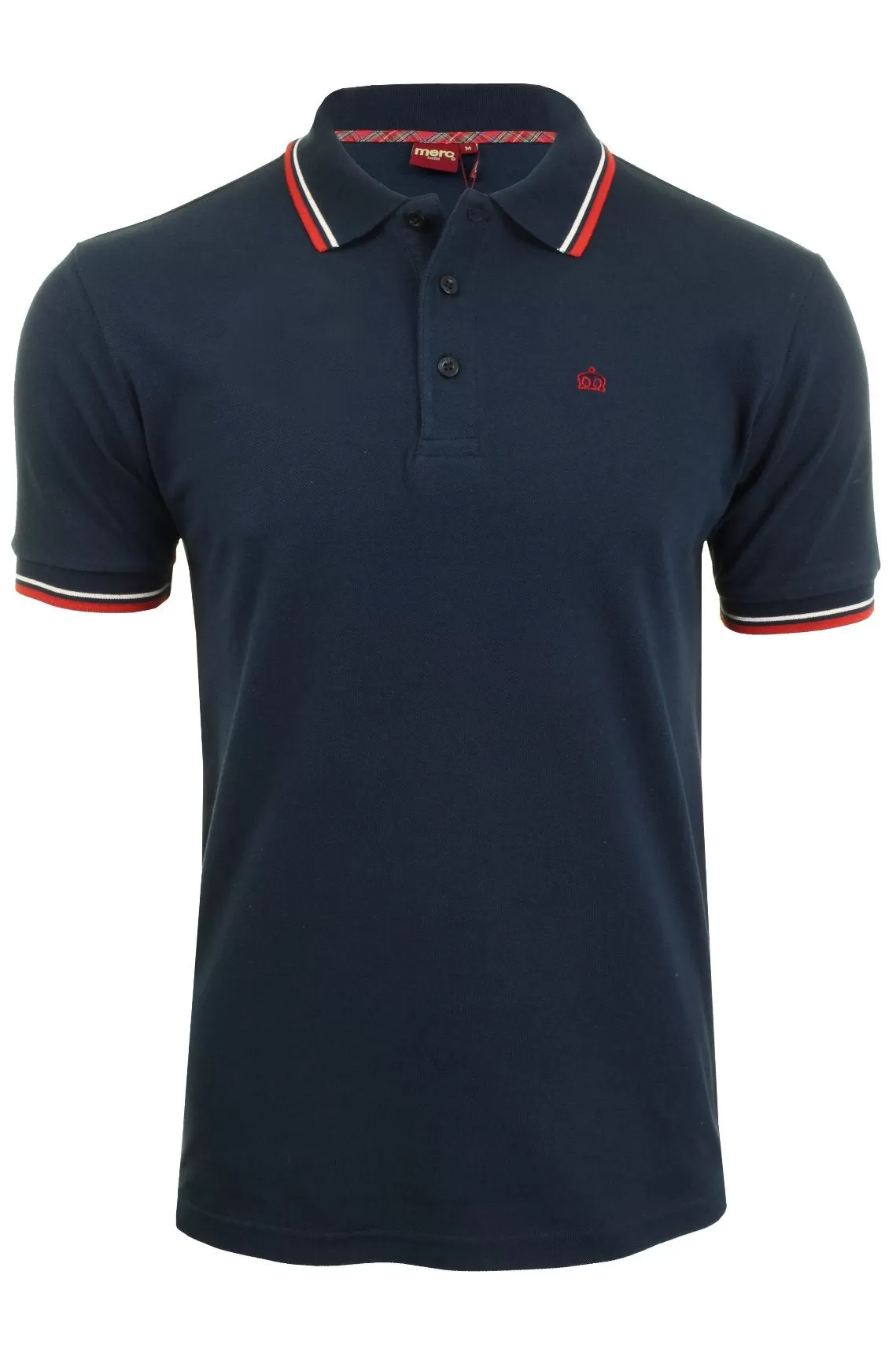 Mens Merc London 'Card' Pique Polo Shirt Mod Retro