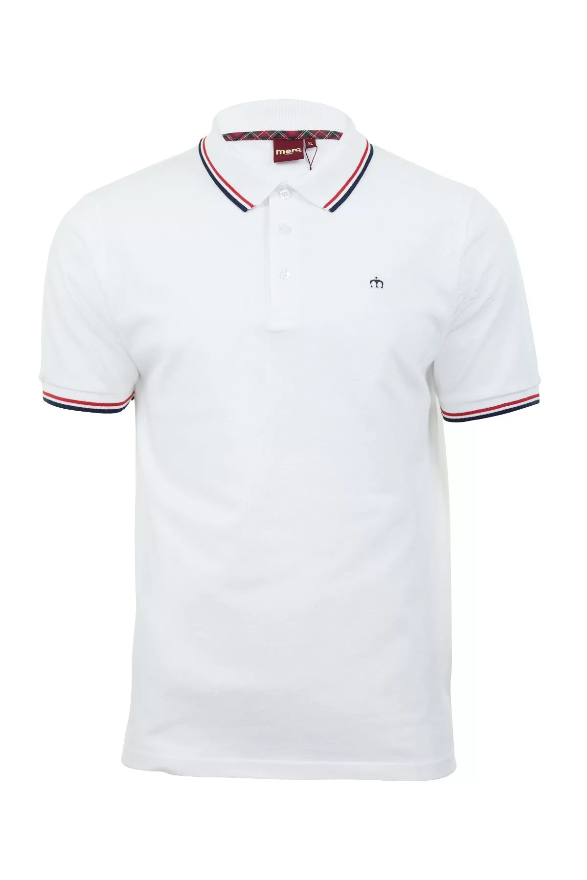 Mens Merc London 'Card' Pique Polo Shirt Mod Retro