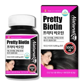 Naturalize Pretty Biotin 500mg x 100 capsules Prevents hair loss health Beauty Supplements carbohydrate fat protein metabolism energy