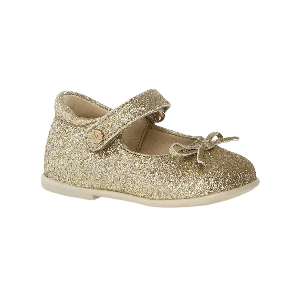 Naturino Toddler's (Sizes 22-26) Glitter Platinum Mary Jane