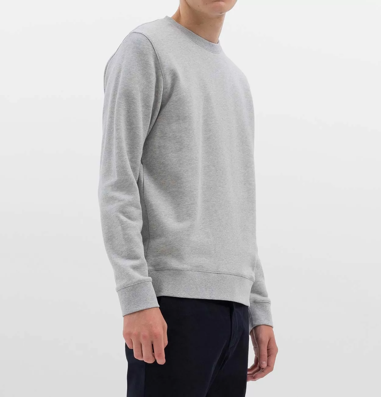 Norse Projects Vagn Classic Crew Sweatshirt in Light Grey Melange