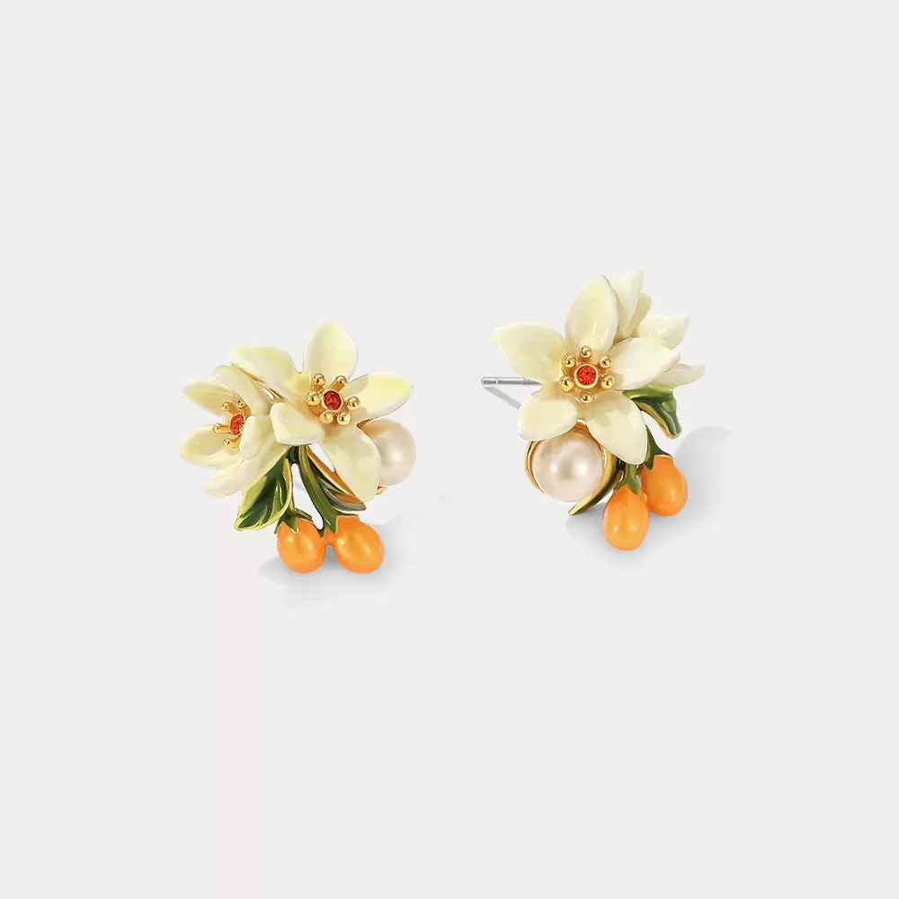 Orange Blossom Earrings