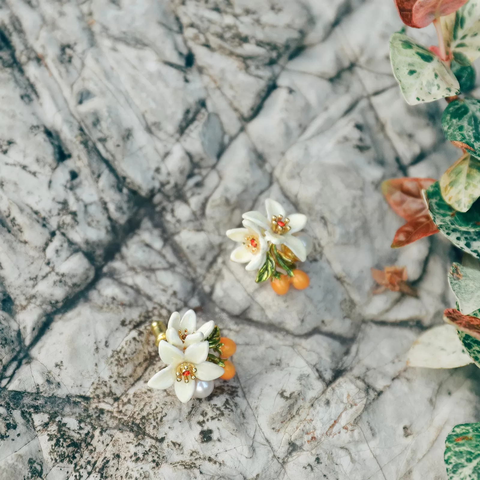 Orange Blossom Earrings