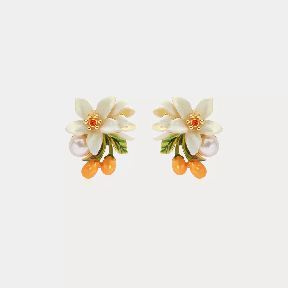 Orange Blossom Earrings