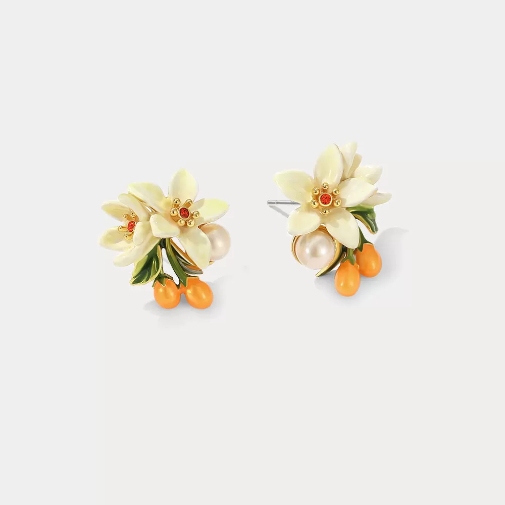 Orange Blossom Earrings