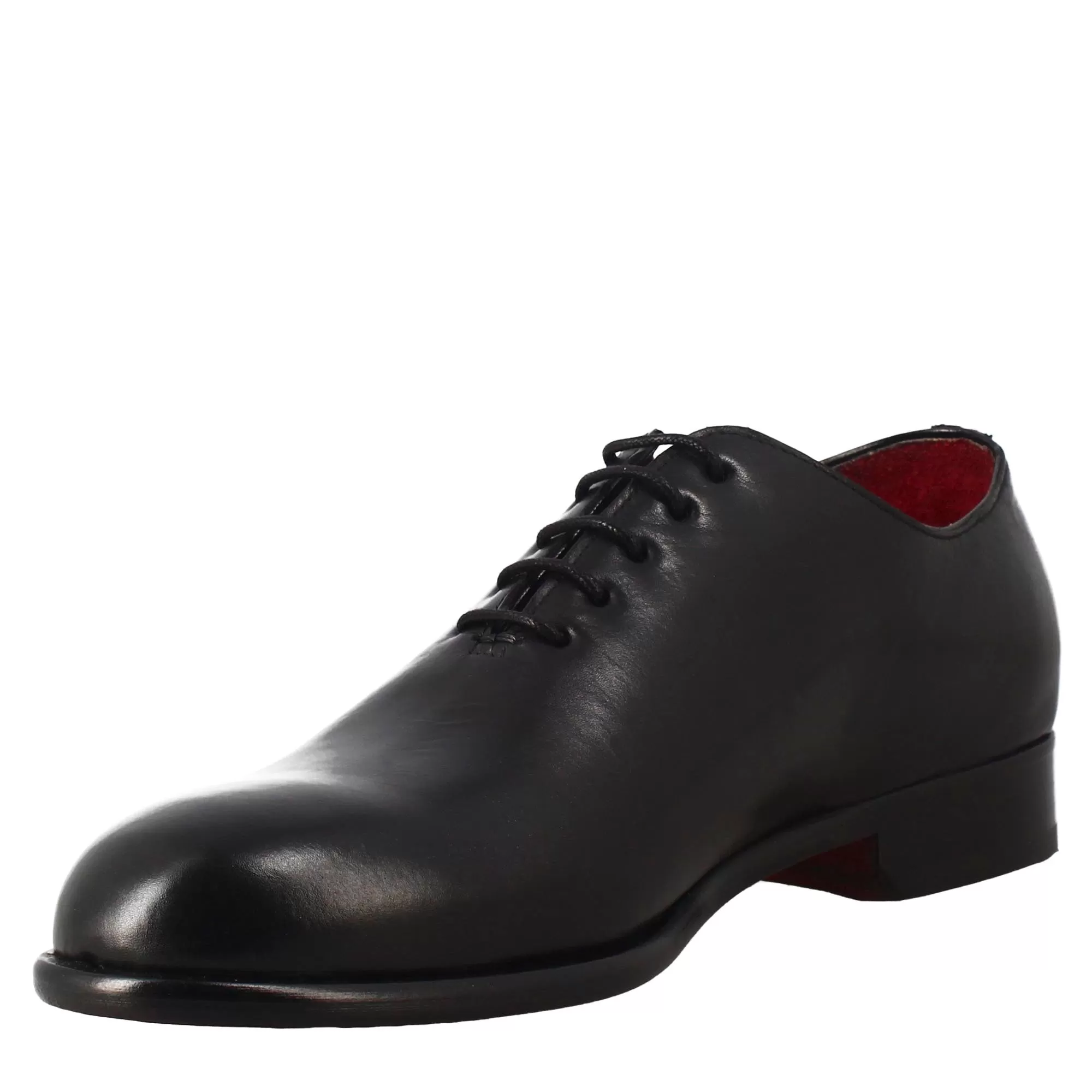 Oxford wholecut nero elegante da uomo in pelle