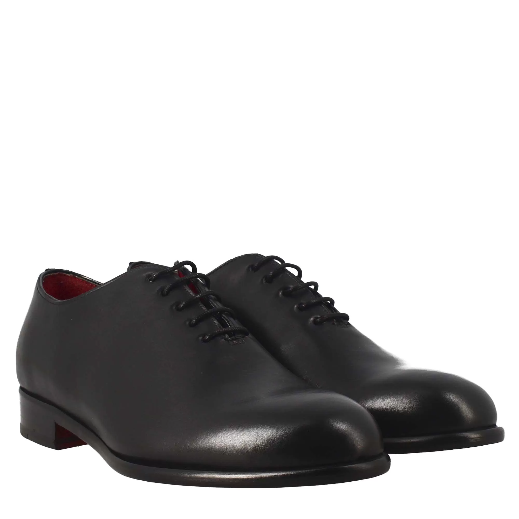 Oxford wholecut nero elegante da uomo in pelle