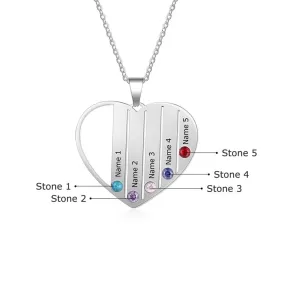 Personalized Heart Necklace