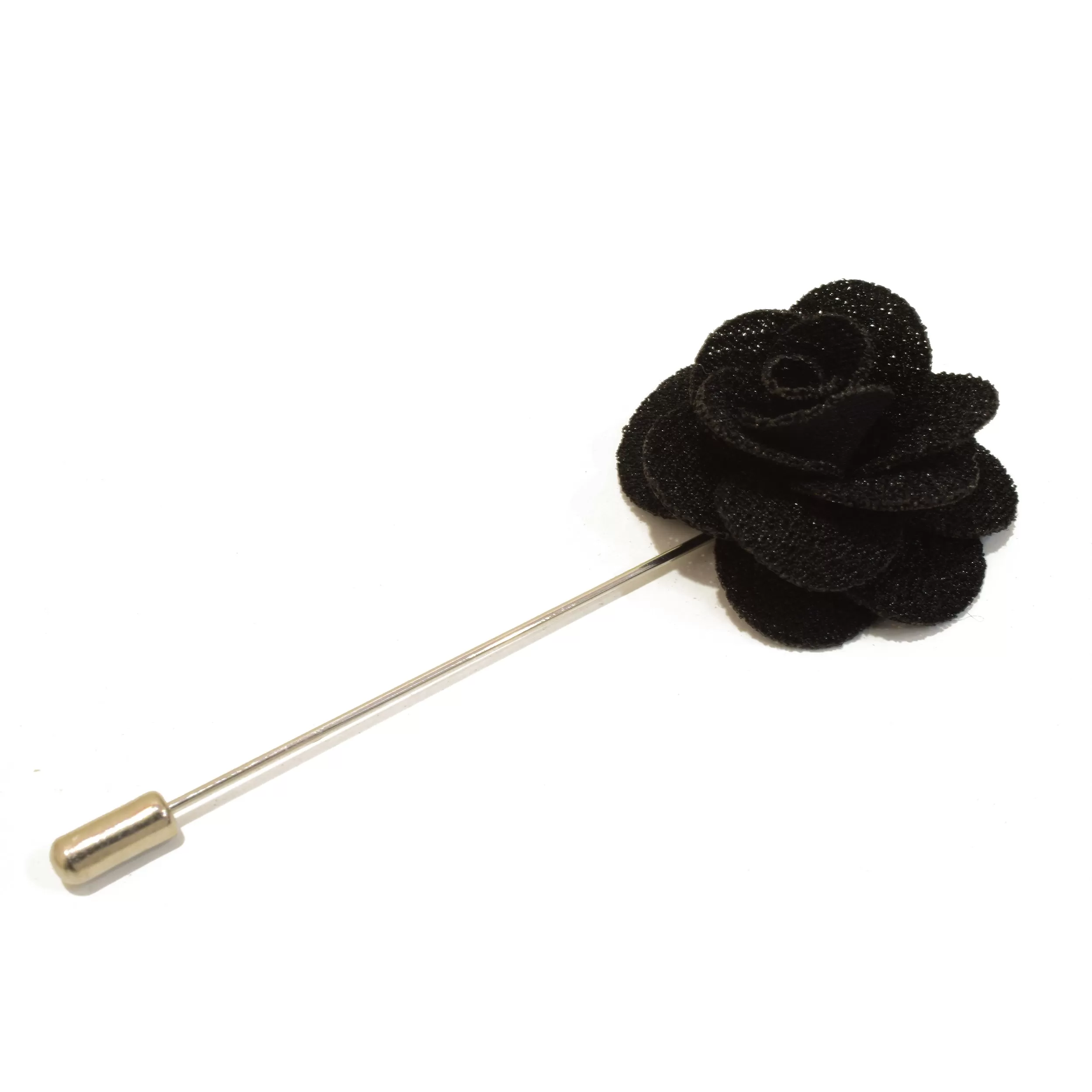 Petal Lapel Pin - Black