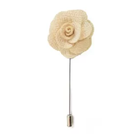 Petal Lapel Pin - Ivory