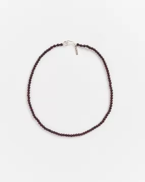 Petite Boule Collar in Garnet