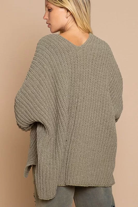 POL Edge to Edge Long Sleeve with Pockets Cardigan