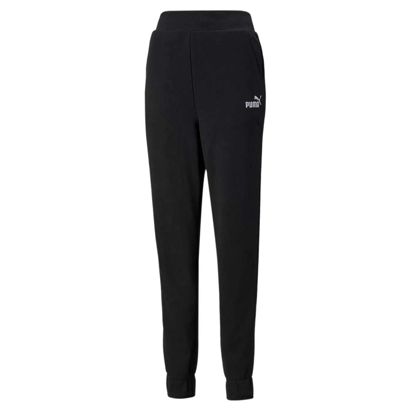 Puma women's sports trousers with cuff ESS  Embroidery High-Waist Pants TR cl 847093-01 black