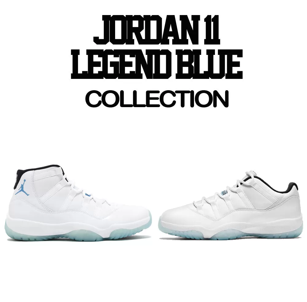 Retro 11 Legend Blue Shirt - Self Made - Blue