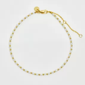 Rice Pearl Beaded Anklet