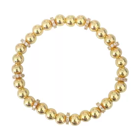 Rondelle Gold Ball Bracelets