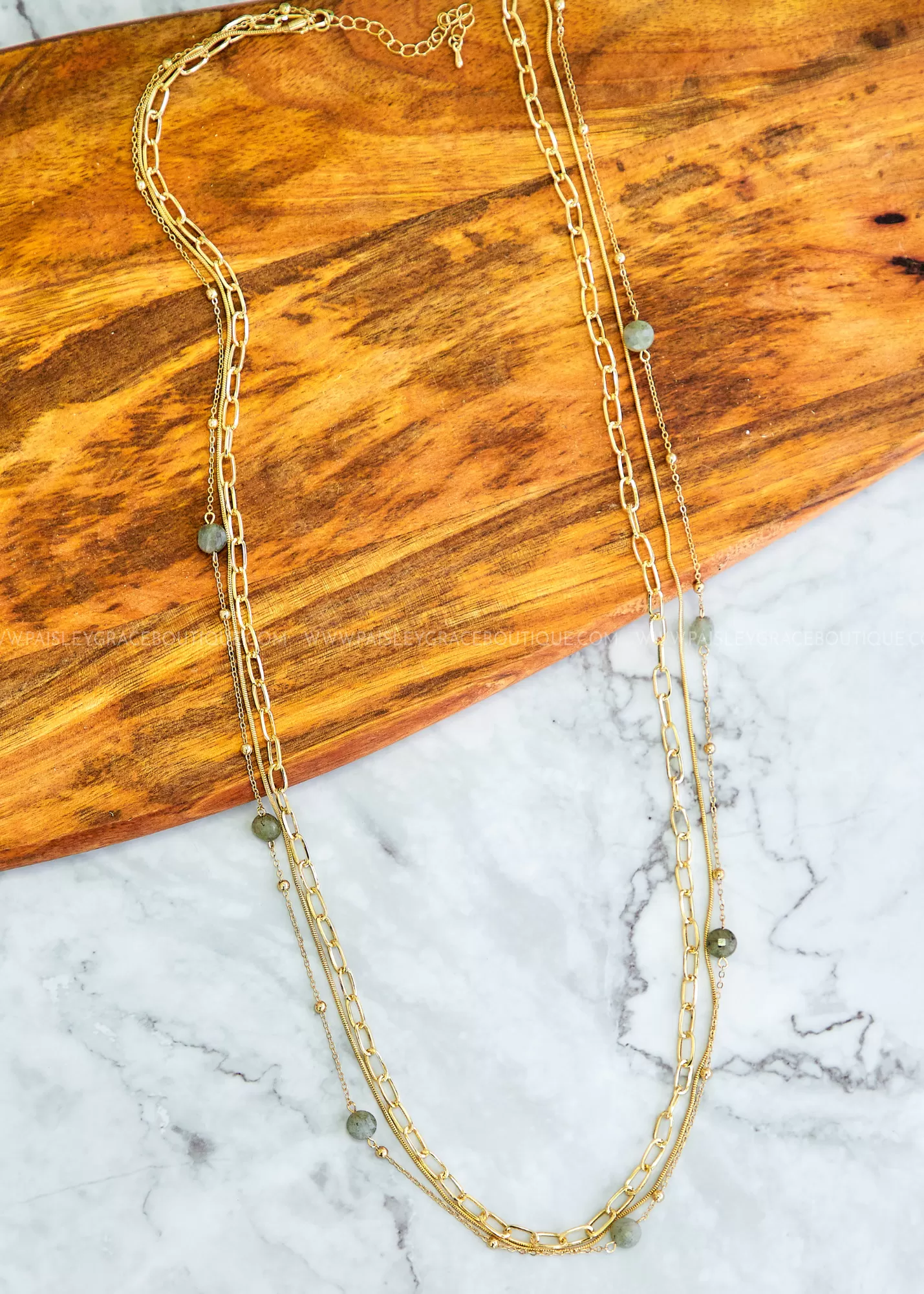 Rosalie Long Layered Necklace