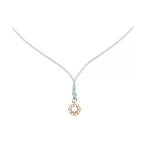 Rose Gold Mini Vishuddha/Communication Chakra Pendant