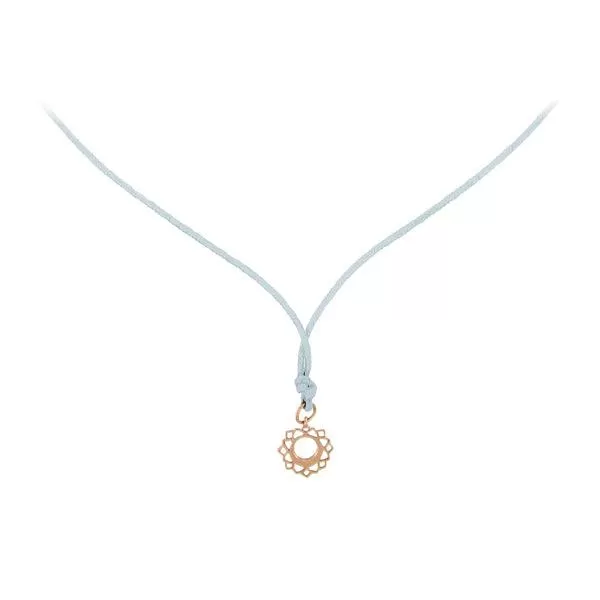 Rose Gold Mini Vishuddha/Communication Chakra Pendant