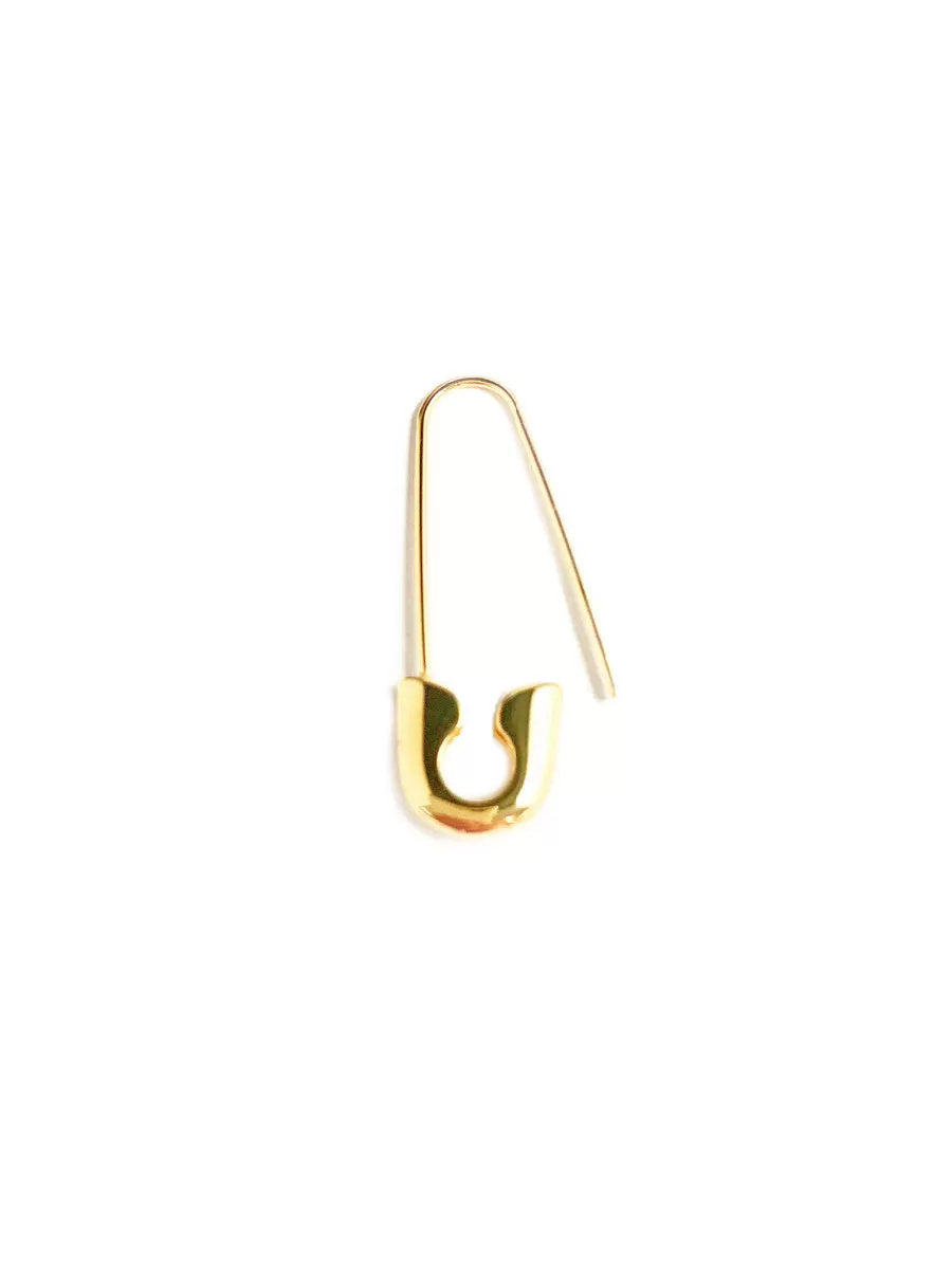 Safety Pin Hoop Earrings