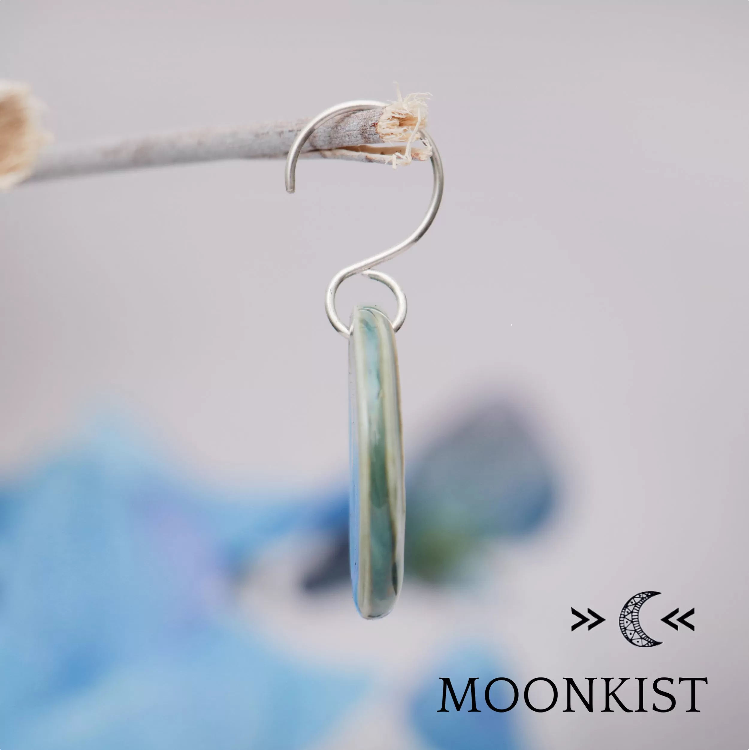 Sage Green Flower Ceramic Earrings | Moonkist Designs