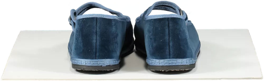 Sant M Blue Mary Jane Furlane flat shoes UK 8 EU 41 👠