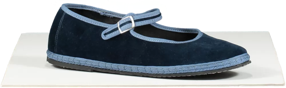 Sant M Blue Mary Jane Furlane flat shoes UK 8 EU 41 👠