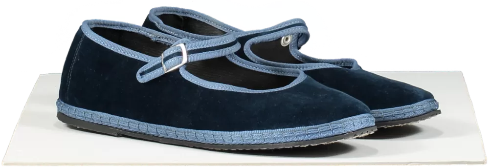 Sant M Blue Mary Jane Furlane flat shoes UK 8 EU 41 👠