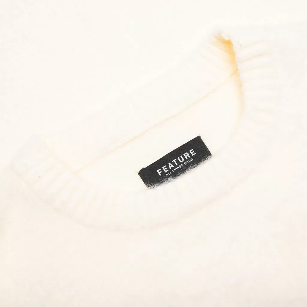 Script Logo Sweater - Cream