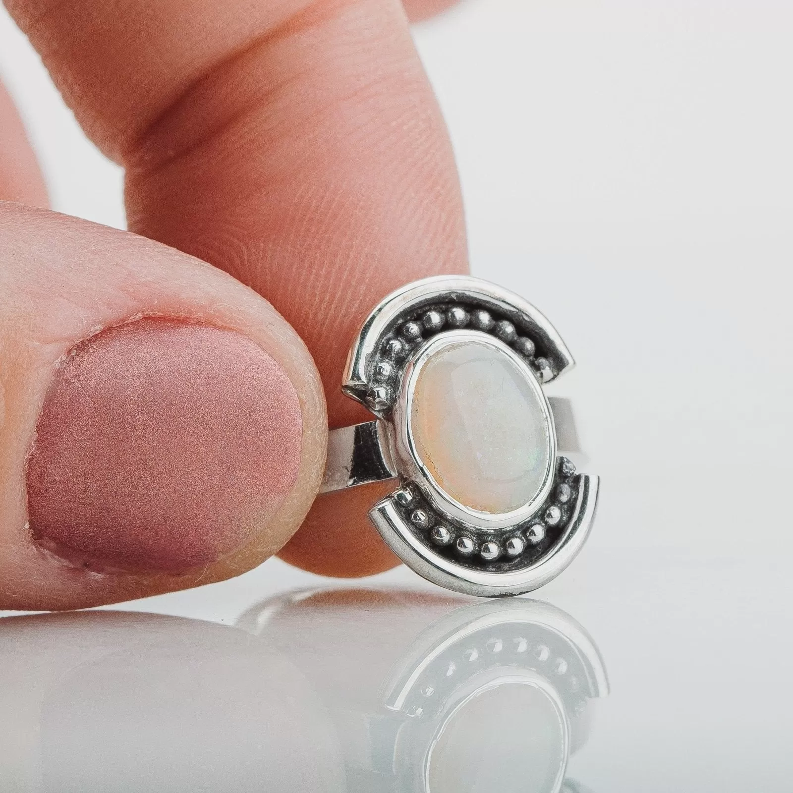 Size 5.25 Opal Shield Ring