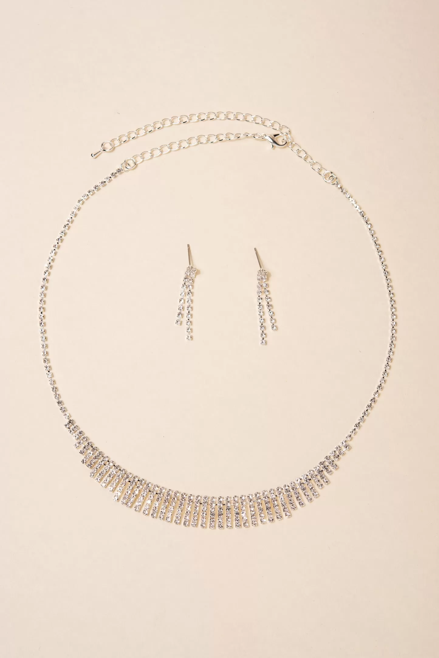 Starburst Fringe Necklace & Earrings Set