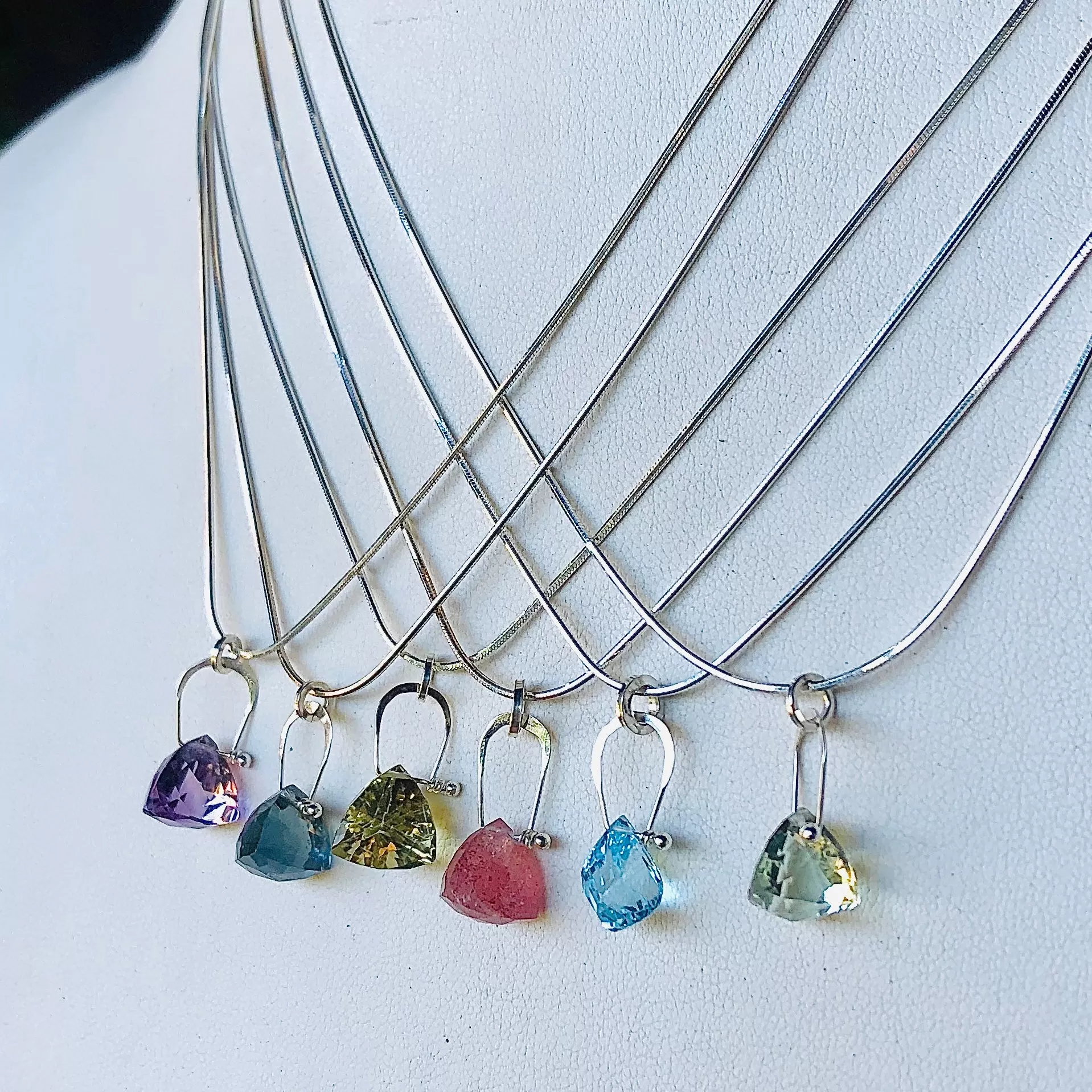 Stirrup Pyramid Pendants