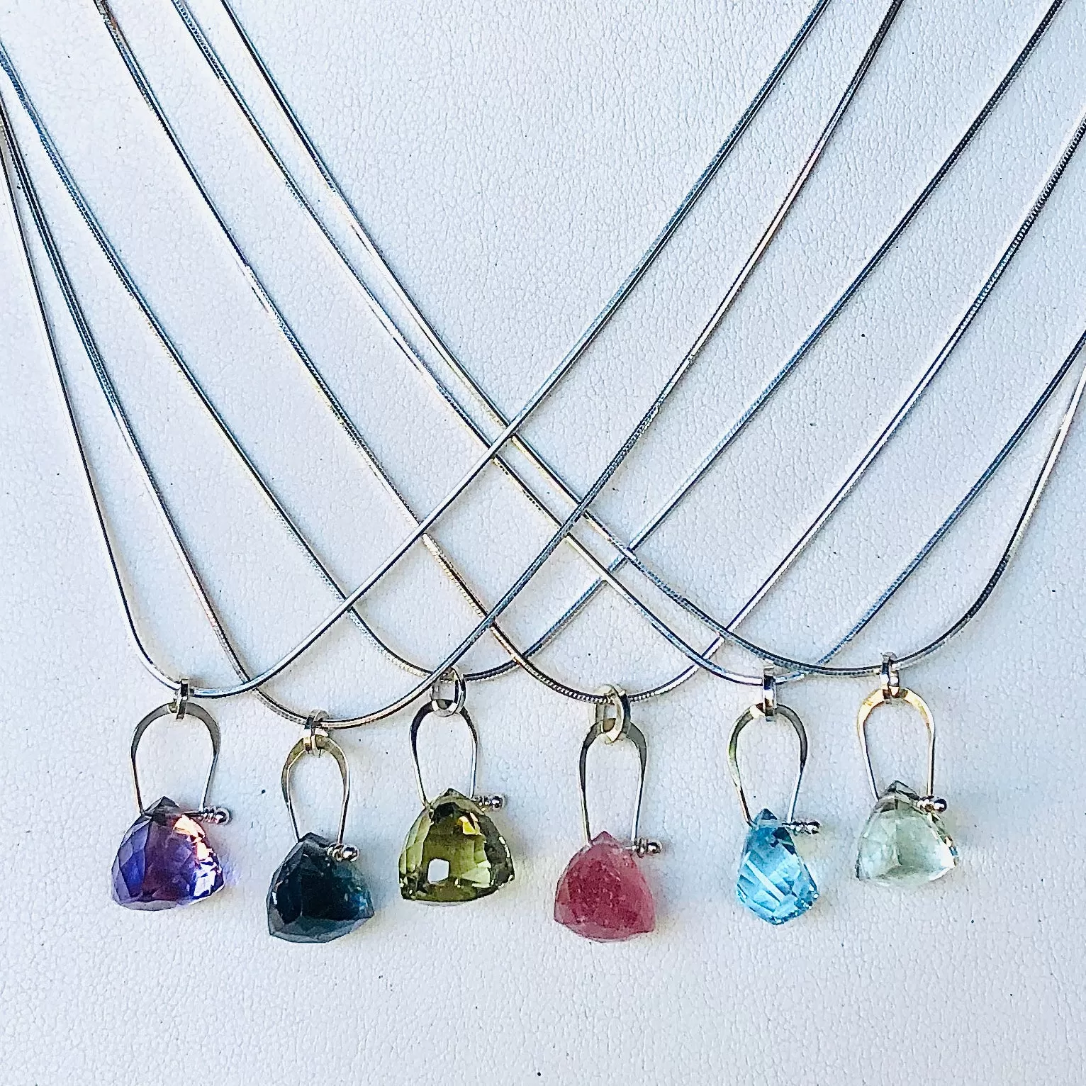 Stirrup Pyramid Pendants