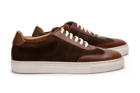 Suede & Smooth Leather combo Oxford Sneaker