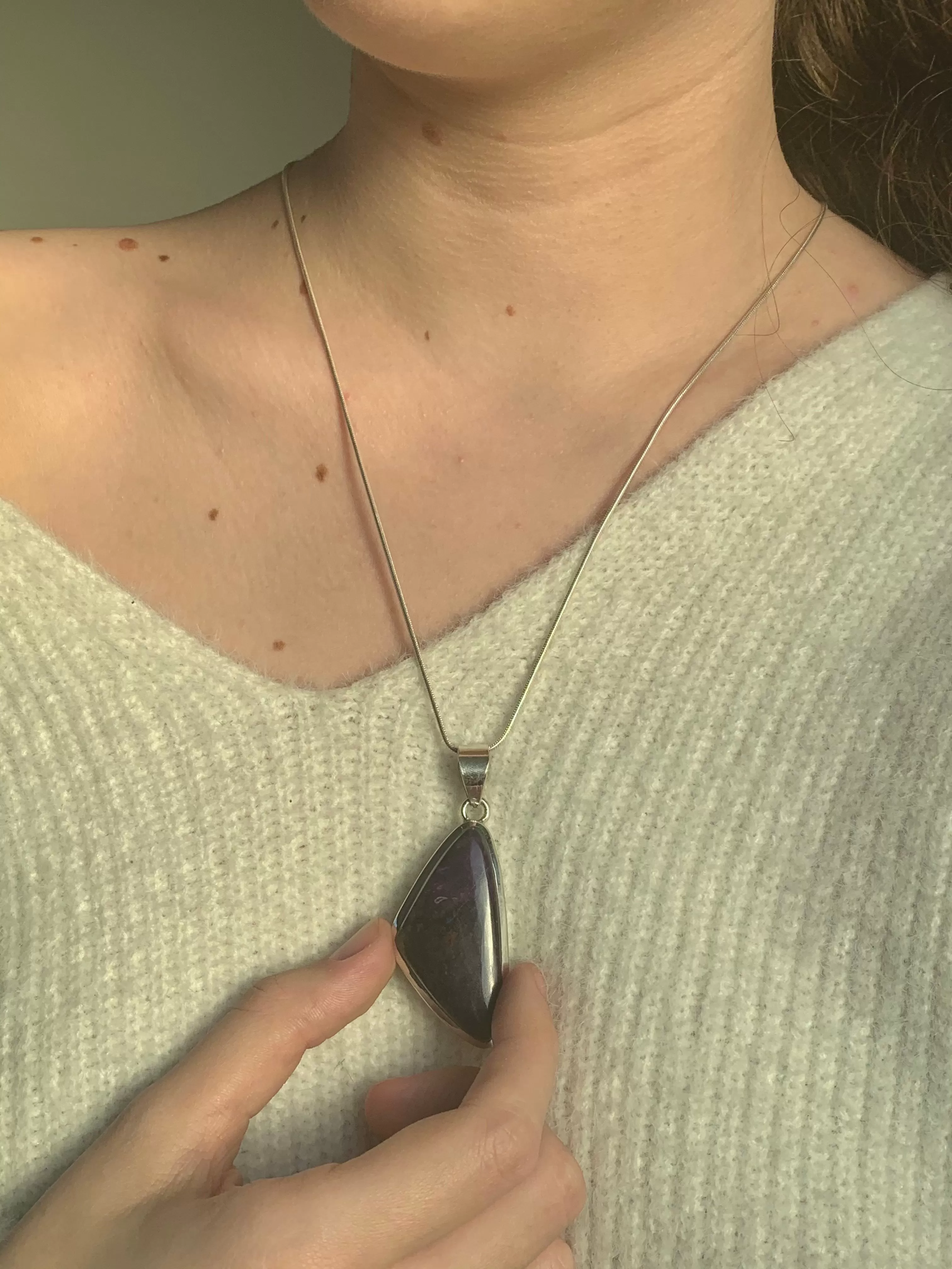 Sugilite Naevia Pendant - Reg. Freeform