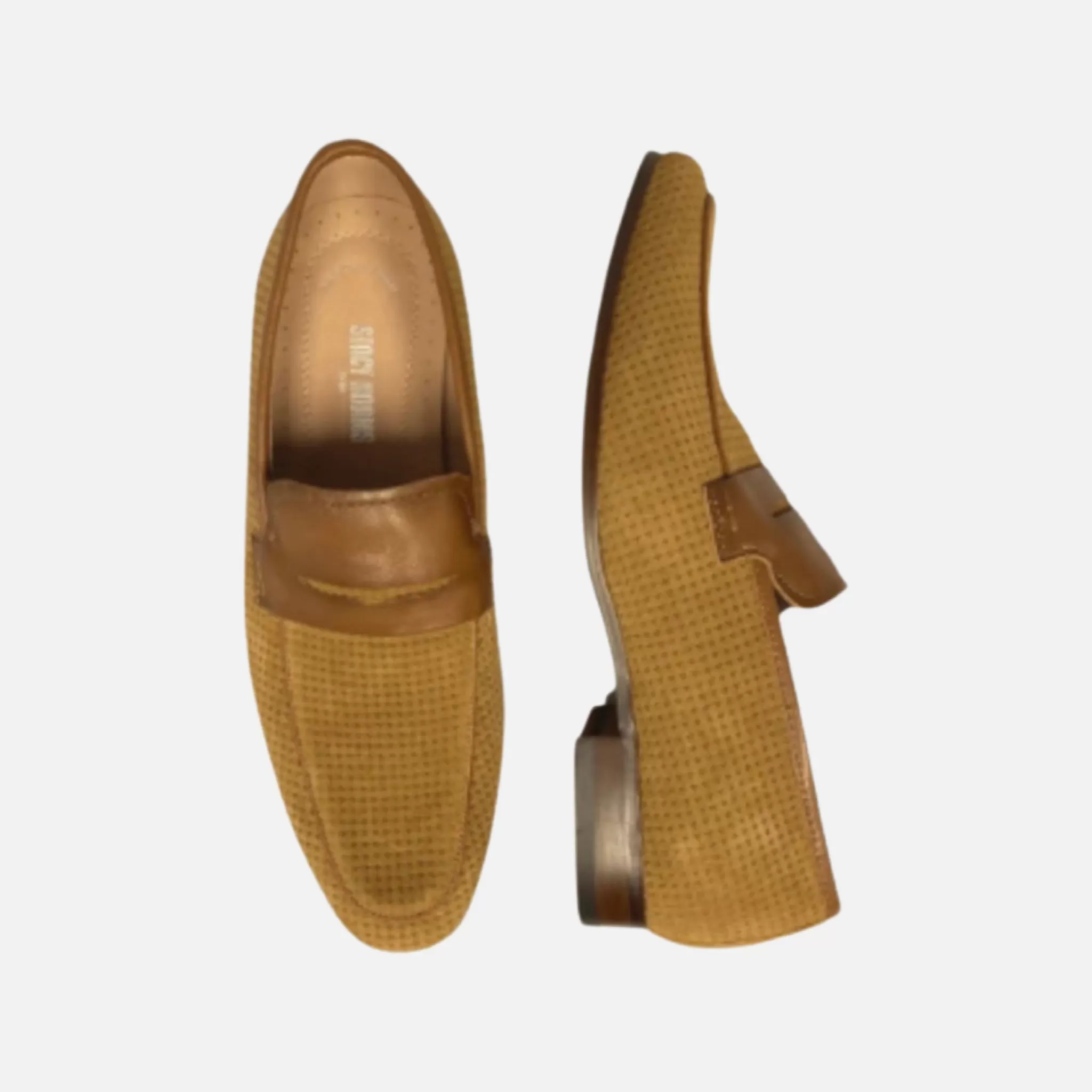 Tan Suede Loafer Wyatt by Stacy Adams