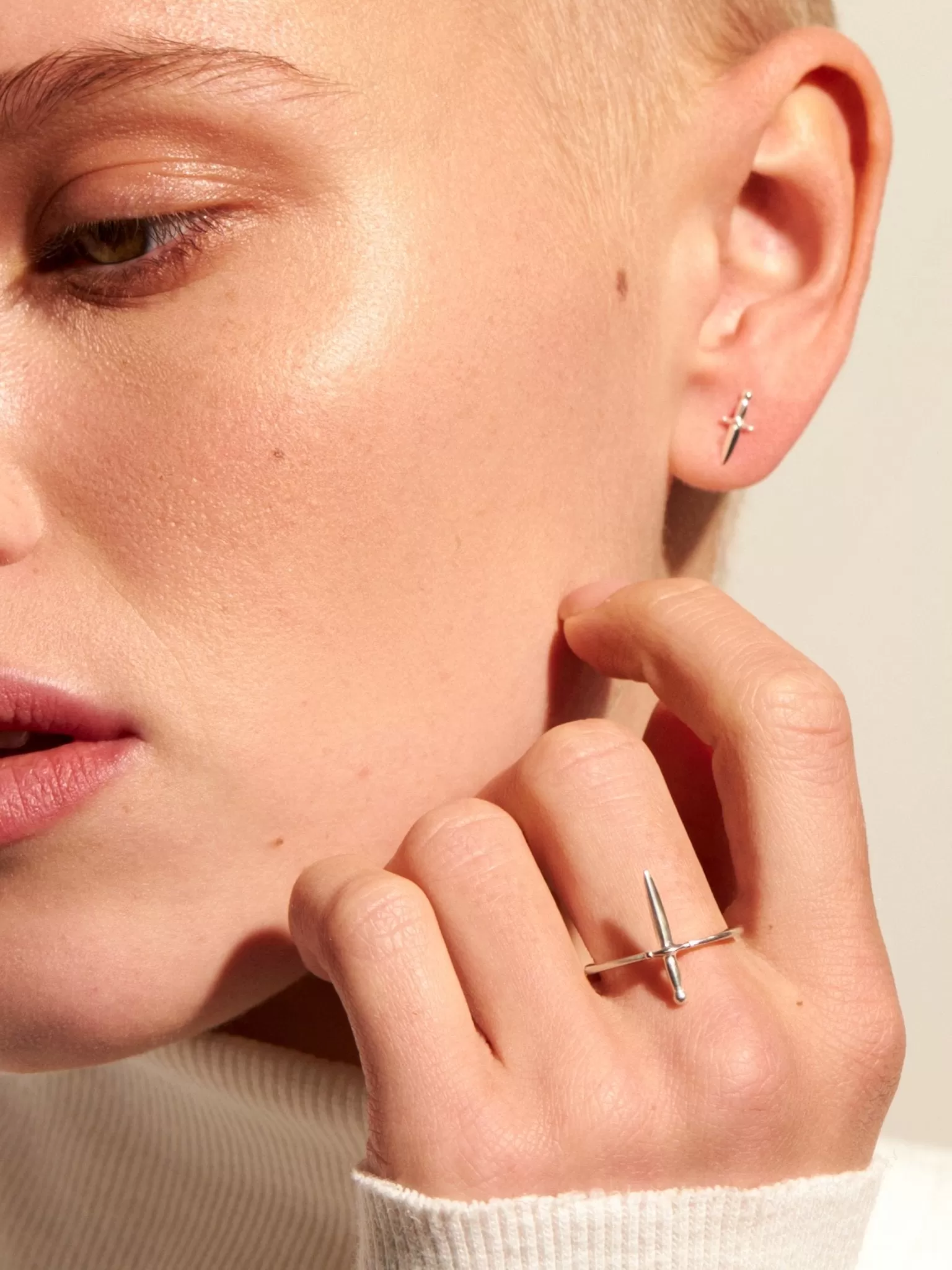 Tessa Sword Stud Earrings