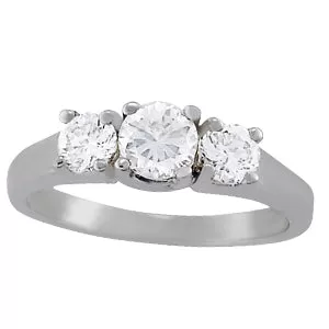 TEST-ENGAGEMENT RINGS 3 STONE ROUND