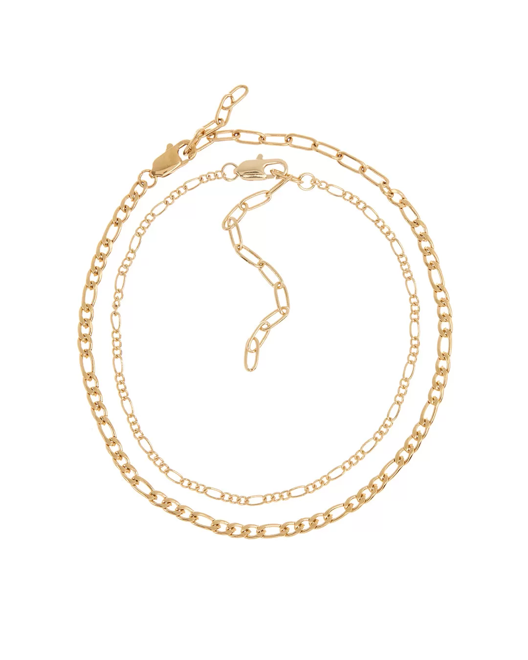 The Suganami Anklet Set- Gold