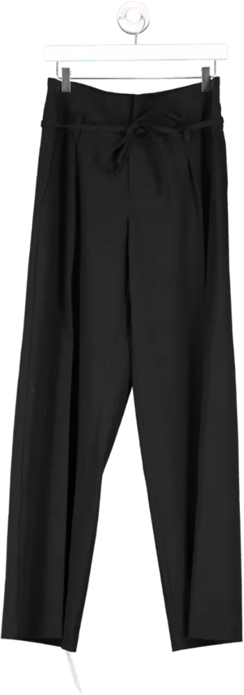 Third Form Black Tie Up Tailored Trousers UK 8